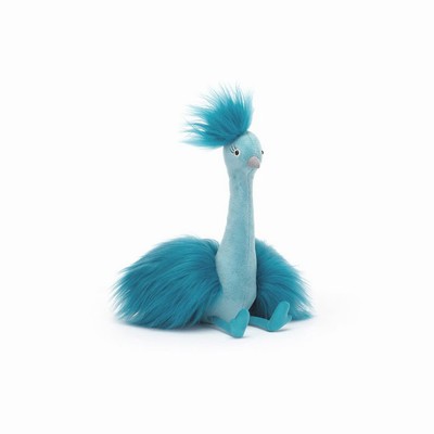 Jellycat Fou Fou Peacock Birds New Zealand | UVRWY5873